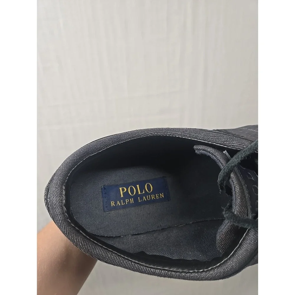 Polo Ralph Lauren Faxon Low Sneakers MENS 10D Denim Canvas Low Top‎ Boat Shoes